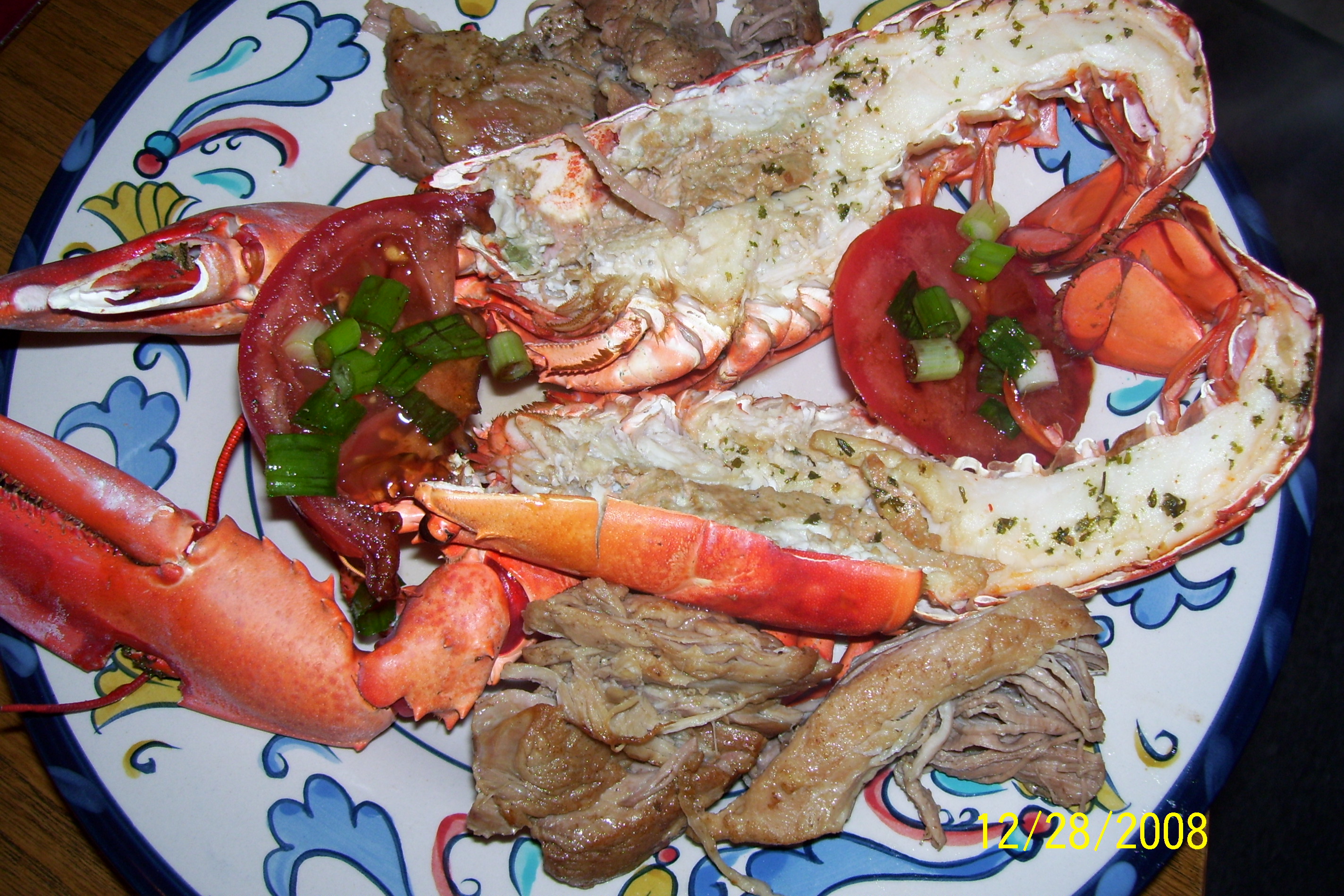 Homard Et Porc