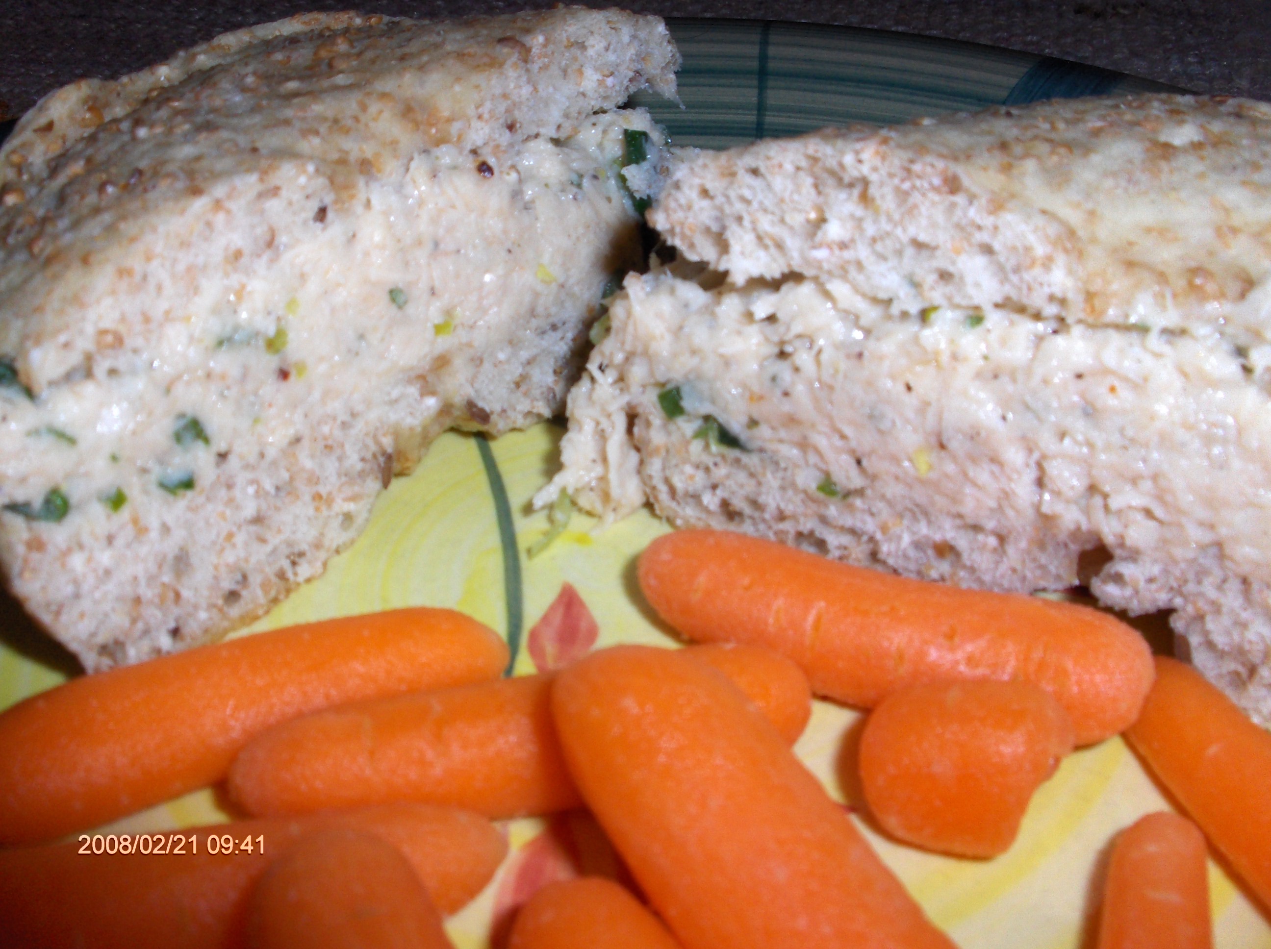 Sandwich Au Poulet Avec Bagel Maison