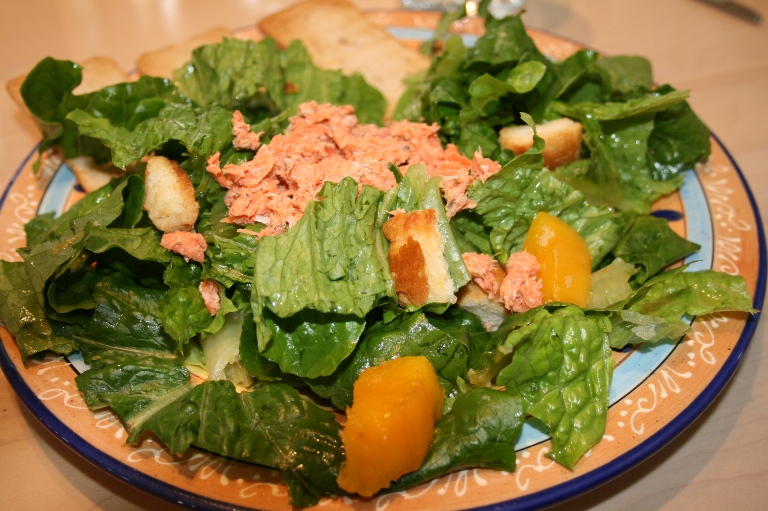 Salade Romaine Au Thon Et Mangue