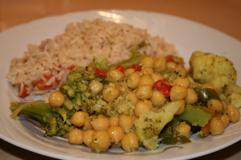 Assiette De Pois Chiches Et Lgumes