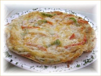 ~ Pizza Aux Oeufs Sur Tortillas ~