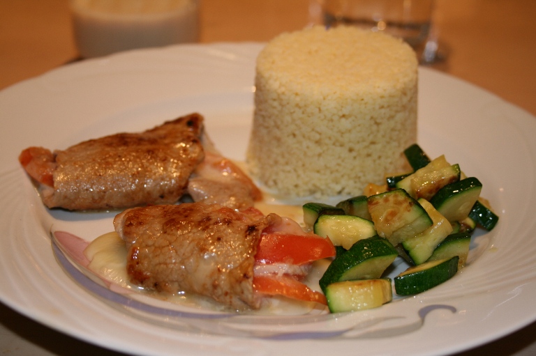 Escalope De Veau Enroul Au Fromage Et Tomates