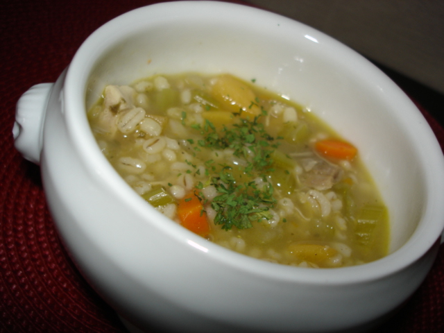 Soupe Poulet Et Orge