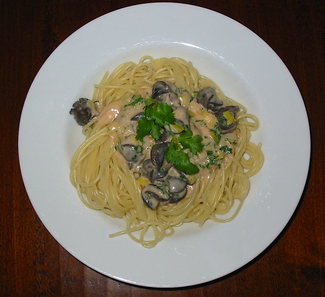 Spaghettini Escargots Assiette