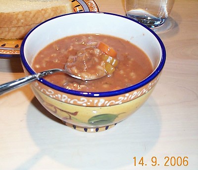 Soupe au boeuf et  l'orge pour mijoteuse de Jean Par