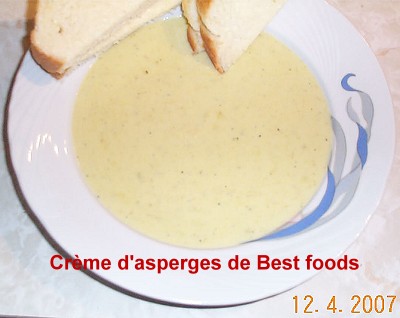 Crme de lgumes de Best foods