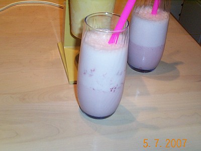 Milk shake aux fraises