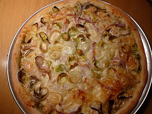 pizza au poulet