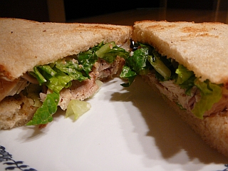 sandwich laitue-poulet