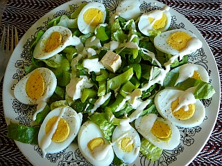 salade aux oeufs