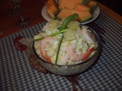 Salade De Coquilles Crevettes Ananas