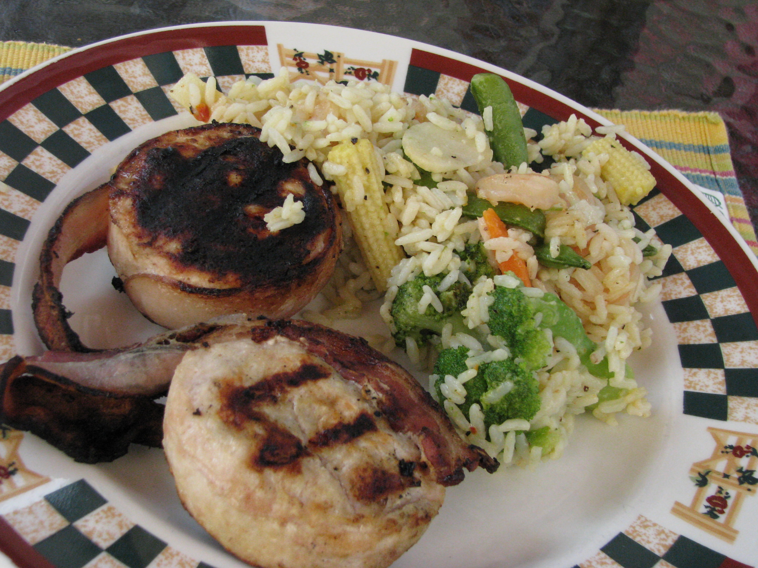 Tournedos Et Riz Aux Lgumes Et Crevettes