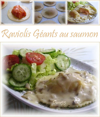 ~ Raviolis Gants Au Saumon ~