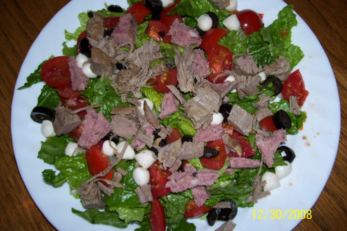 Salade, Filet Porc