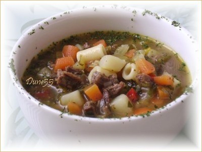 ~ Soupe De Cubes De Boeuf Aux De Lgumes ~