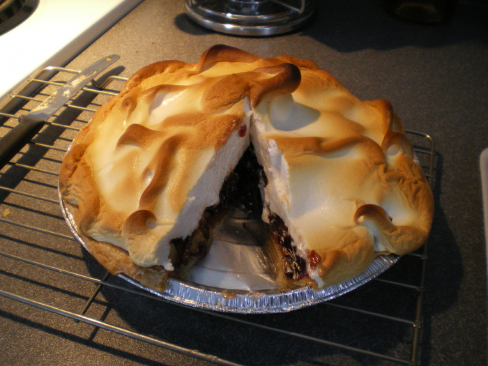 Tarte Meringue Aux Pommes Et Aux Canneberges