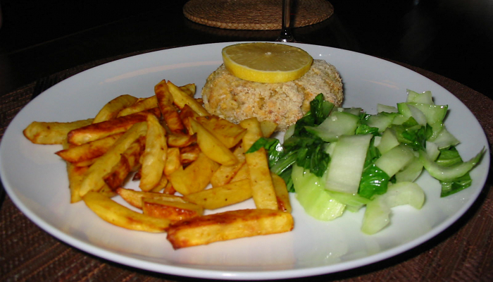 Croquette De Poisson Et Frites Maison