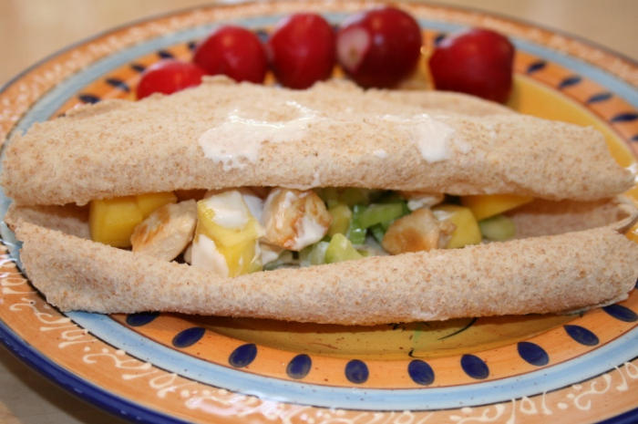 Pita  La Salade De Poulet Et Mangue