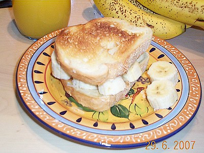 Toasts au banane