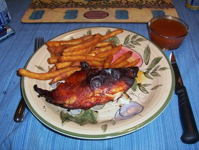 Poulet BBQ sur le BBQ