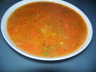 soupe  aux legumes vite fait