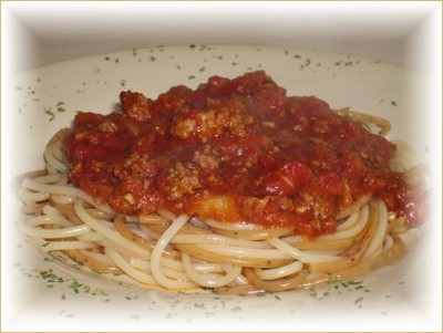 ~ Spaghetti saucisses italiennes ~