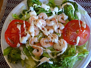 salade aux crevettes