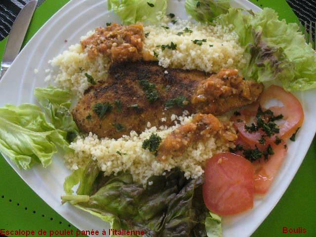 Escalope poulet ailloli