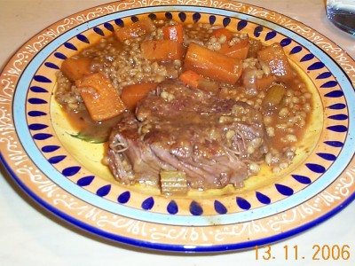 Ragout de boeuf  l'orge et aux lgumes de Hermione