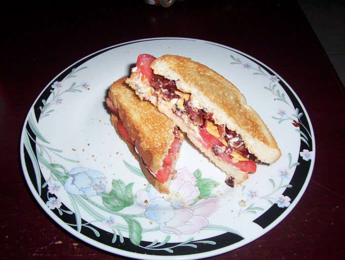 Sandwich Tomate, Bacon, Fromage