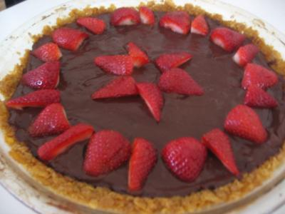 Tarte Choco-fraises Corn Flakes