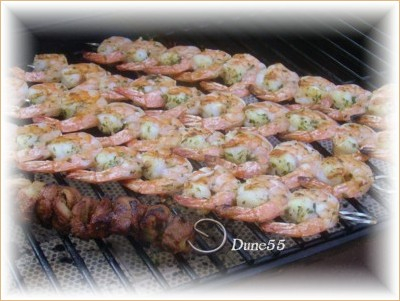 ~ La Cuisson Des Crevettes Sur Le Bbq ~