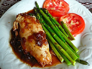 Poitrine De Poulet Sauce Canneberges