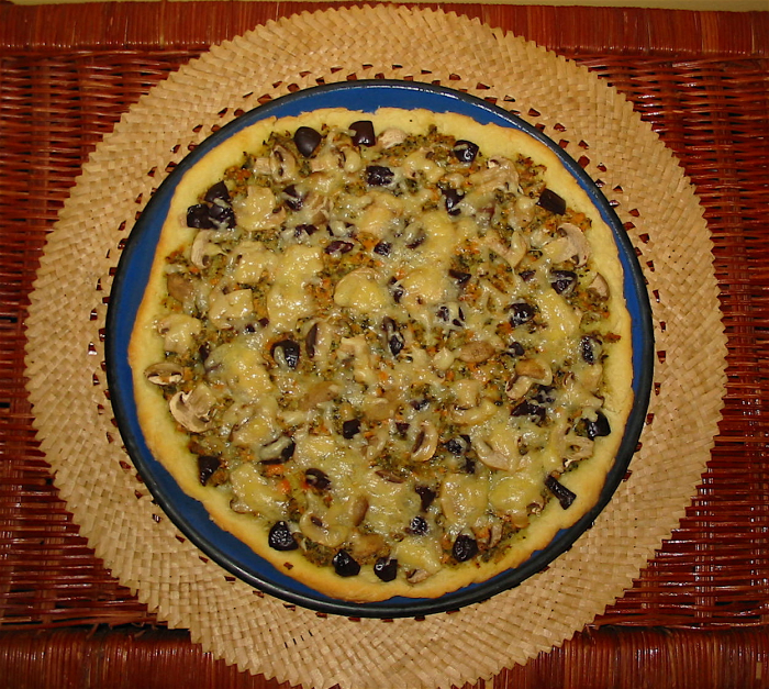 Pizza-tarte Au Pistou Et Saumon