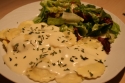 Ptes Fraches Aux Asperges Et Au Fromage Sauce Au 4 Fromages Olivieri Et Salade Italienne