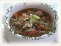 ~ Soupe Aux Lgumes Avec Du Steak Hach Et De L''orge ~