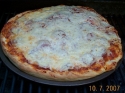 Pizza cuite sur le bbq