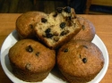 Muffins aux bananes et aux ppites de chocolat