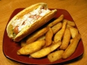 Hot-dog et frites