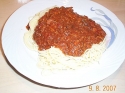 Spaghetti sauce  la viande