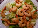 Salade de crevettes marines