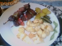 Brochette De Boeuf Et Patates Risole